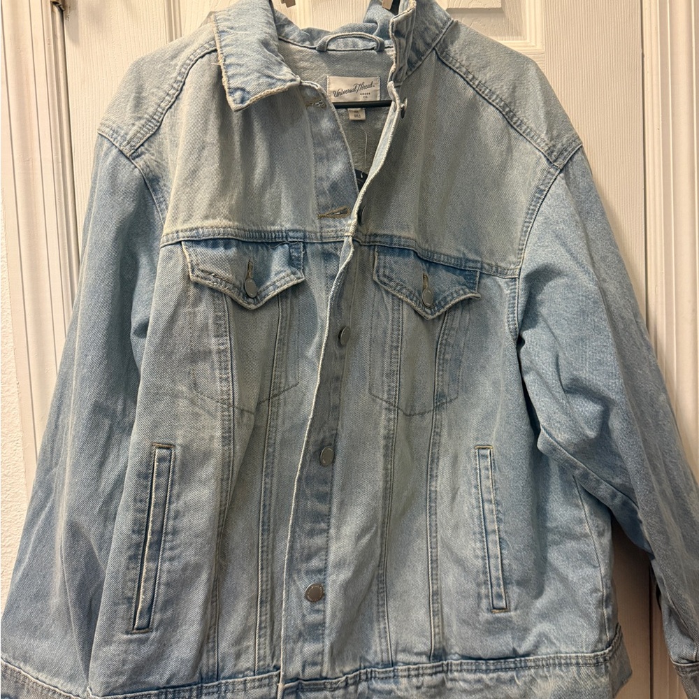 Universal Thread Pale Blue Denim Jacket with Chest Pockets